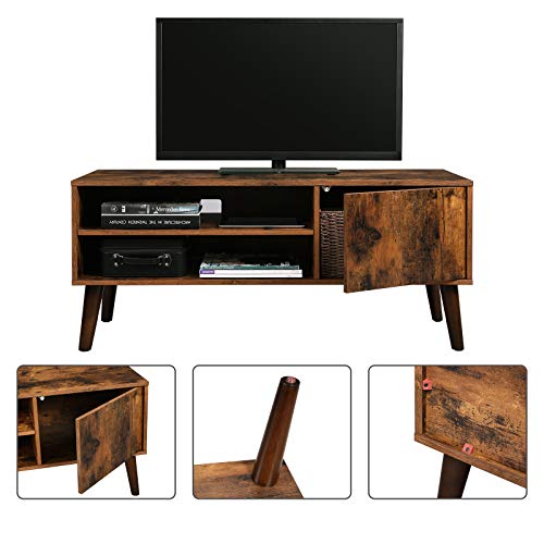 VASAGLE-Meuble-TV-Rustique-Table-Basse-Buffet-Bas-Style-Moderne-du-Milieu-du-sicle-pour-Tlvision-Console-de-Jeux-dans-Salon-Salle-de-Jeu-Bureau-Brun-LTV09BX-0-1