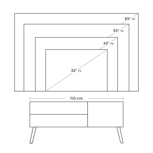 VASAGLE-Meuble-TV-Rustique-Table-Basse-Buffet-Bas-Style-Moderne-du-Milieu-du-sicle-pour-Tlvision-Console-de-Jeux-dans-Salon-Salle-de-Jeu-Bureau-Brun-LTV09BX-0-2