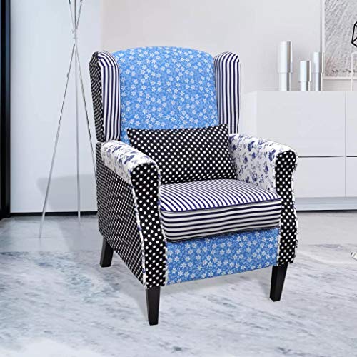 vidaXL-Fauteuil-Design-de-Patchwork-Tissu-Canap-Salle-de-Sjour-Bureau-Salon-0-1