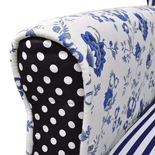 vidaXL-Fauteuil-Design-de-Patchwork-Tissu-Canap-Salle-de-Sjour-Bureau-Salon-0-2