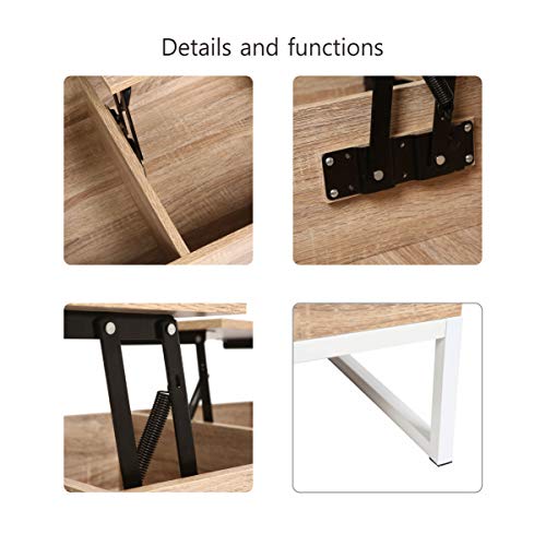 Tables-Basses-Moderne-Relevable-Pour-Salle--Manger-Salon-80x48x40cm-0-1