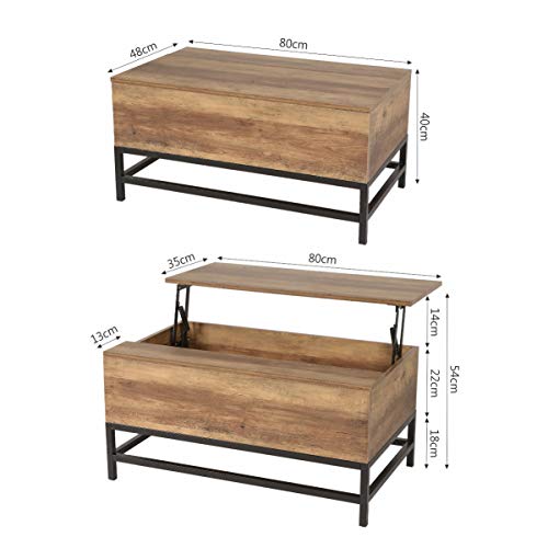 Tables-Basses-Moderne-Relevable-Pour-Salle--Manger-Salon-80x48x40cm-0-2