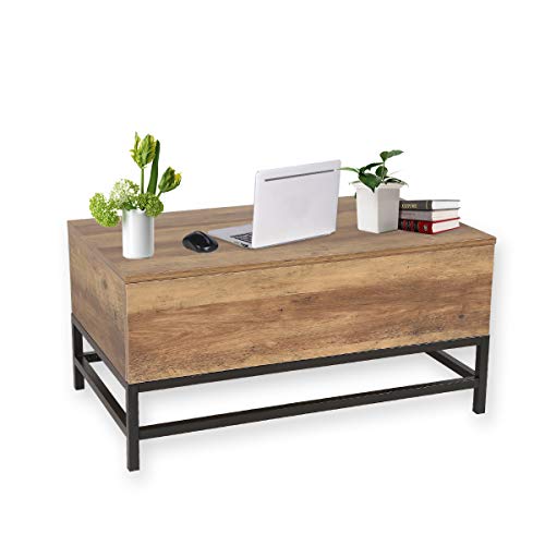Tables-Basses-Moderne-Relevable-Pour-Salle--Manger-Salon-80x48x40cm-0