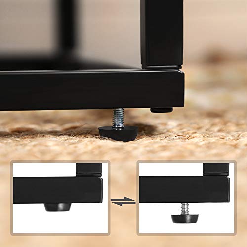 VASAGLE-Table-dappoint-Bout-de-canap-Petit-Bureau-pour-Ordinateur-Portable-Dessus-de-Table-inclinable-Cadre-en-Acier-Robuste-pour-Salon-Montage-Facile-Marron-Rustique-et-Noir-LNT057B01-0-0