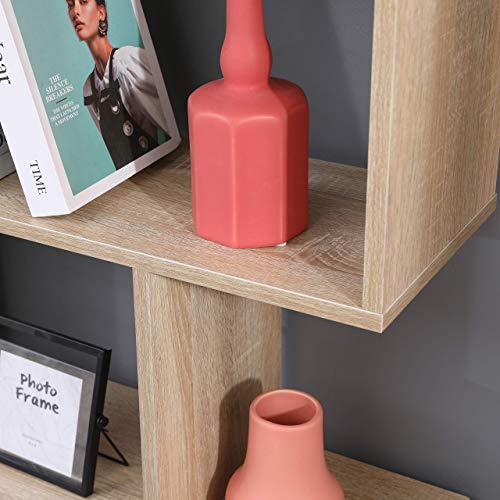 Etnicart-Bibliothque-tagre-de-couleur-chne-bureau-moderne-contemporaine-double-face-sparation-en-bois-pour-maison-70-x-235-x-1275-autoportante-tagres-cubes-muraux-design-entre-de-sjour-0-1