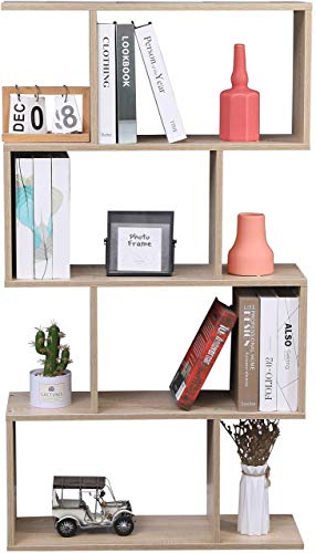 Etnicart-Bibliothque-tagre-de-couleur-chne-bureau-moderne-contemporaine-double-face-sparation-en-bois-pour-maison-70-x-235-x-1275-autoportante-tagres-cubes-muraux-design-entre-de-sjour-0