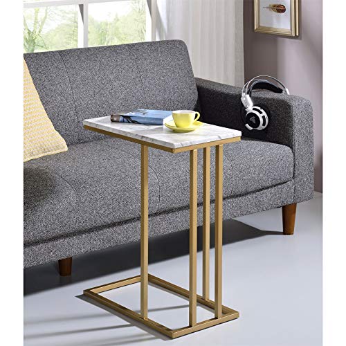 IDIMEX-Bout-de-canap-Carlota-en-mtal-dor-et-Plateau-rectangulaire-en-MDF-dcor-marbre-Blanc-Table-dappoint-Table--caf-Table-Basse-de-Salon-Design-Chic-et-lgant-0-0