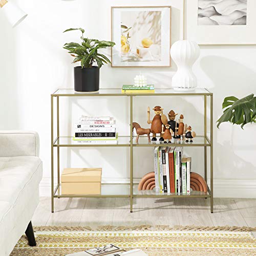 VASAGLE-Table-console-Table-dentre-Bout-de-canap--3-niveaux-en-verre-tremp-tagre-de-rangement-moderne-robuste-facile--monter-pour-salon-chambre-cuisine-Dor-LGT27G-0-1