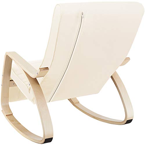 TecTake-800795-Fauteuil--Bascule-Chaise-Berante-Rocking-Chair-Repose-Pied-Rglable-en-5-Positions-Bois-Confortable--Diverses-Couleurs-0-1