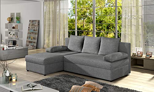 E-MEUBLES-Canap-dangle-en-lit-Convertible-et-rversible-avec-Coffre-de-Rangement-34-Places-en-Tissu-et-Simili-Cuir-Salon-sjour-ARON-0-2