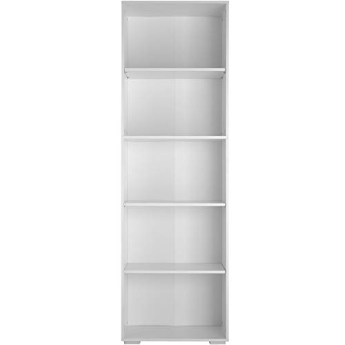 TecTake-800842-Bibliothque-avec-5-tagres-en-Bois-MDF-Meuble-de-Rangement-pour-Salon-Bureau-Chambre-Cuisine--Diverses-Couleurs-0-0