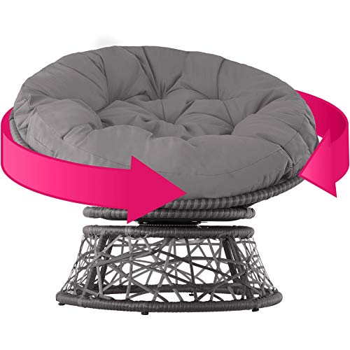 TecTake-800797-Fauteuil-Papasan-en-Rotin-Chaise-Ronde-Rsine-Tresse-1-Place-Pivotant--360-Coussin-pais-Grand-Confort-Diverses-Couleurs-0-0