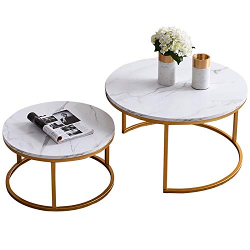 Lot-de-2-tables-gigognes-rondes-pour-le-salon-Dimensions-80-x-80-x-45-cm-Dimensions-60-x-60-x-33-cm-0