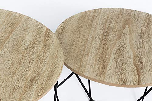 LIFA-LIVING-Table-Gigogne-Bois-et-Metal-Ronde-Table-Basse-Design-Bois-en-Lot-de-2-Petite-Table-Basse-Gigogne-Scandinave-Tables-dAppoint-pour-Salon-0-1
