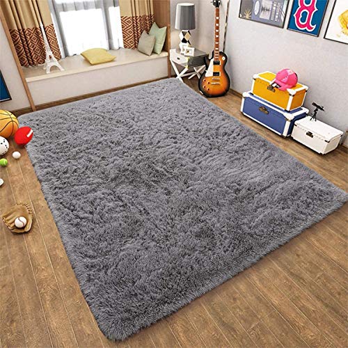 Tapis-Chambre-Soft-Tapis-de-Sol-pour-Shaggy-Tapis-de-Salon-Moderne-Tapis-De-Sol-Grand-pour-Couloir-Tapis-Moelleux-de-Salon-Modernes-adapts--la-Chambre--Coucher-des-Enfants-Gris-160230cm-0