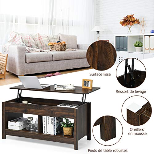 COSTWAY-Table-Basse-avec-Plateau-Relevable-et-Espace-de-Rangement-Cach-avec-Etagre-Infrieur-de-Rangement-Ideal-pour-Salon-109-x-475-x-50-cm-0-0