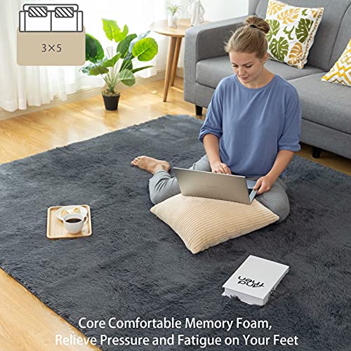 CHOSHOME-Area-Rugs-Living-Room-Black-Grey-New-0-0