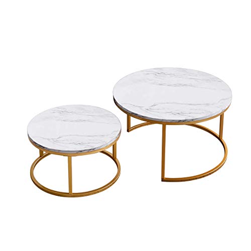 Lot-de-2-tables-gigognes-rondes-pour-le-salon-80-x-80-x-45-cm-et-60-x-60-x-33-cm-0