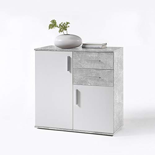 BOBBY-Commode-en-bton-blanc-Buffet-moderne-avec-beaucoup-despace-de-rangement-pour-votre-salon-80-x-82-x-35-cm-0-0