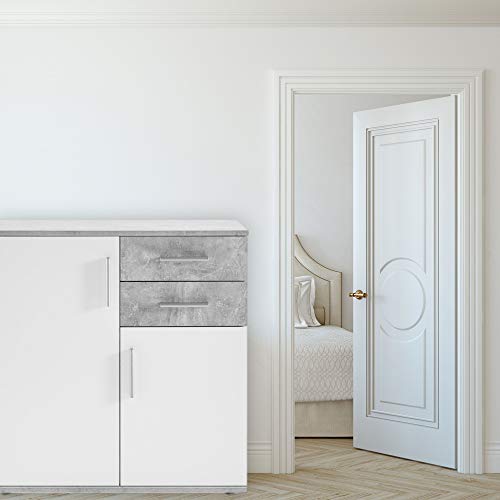 BOBBY-Commode-en-bton-blanc-Buffet-moderne-avec-beaucoup-despace-de-rangement-pour-votre-salon-80-x-82-x-35-cm-0-1