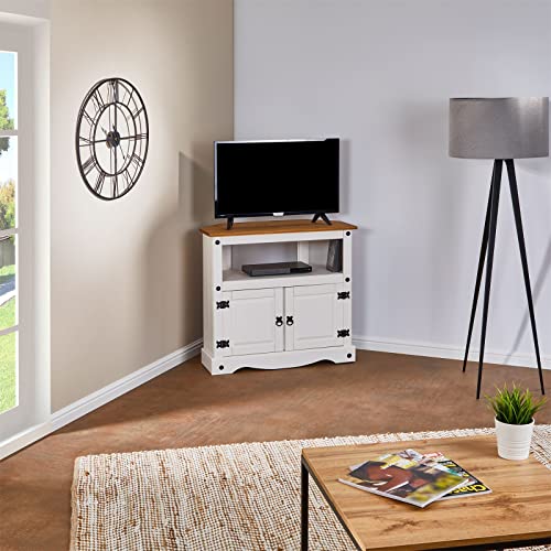 IDIMEX-Meuble-TV-Campo-Banc-tlvision-en-pin-Massif-Blanc-et-Brun-avec-2-Portes-et-1-Niche-Meuble-de-Rangement-Style-Mexicain-en-Bois-dim-85-x-78-x-43-cm-0-0