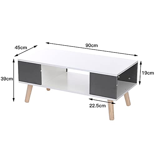 Willonin-Table-Basse-Table-Basse--Ouverture-Latrale-Table-Dappoint-Double-Rangement-avec-4-Pieds-Anti-Rayures-90-45-39cm-0-0