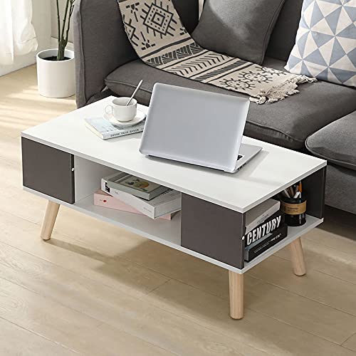 Willonin-Table-Basse-Table-Basse--Ouverture-Latrale-Table-Dappoint-Double-Rangement-avec-4-Pieds-Anti-Rayures-90-45-39cm-0-1
