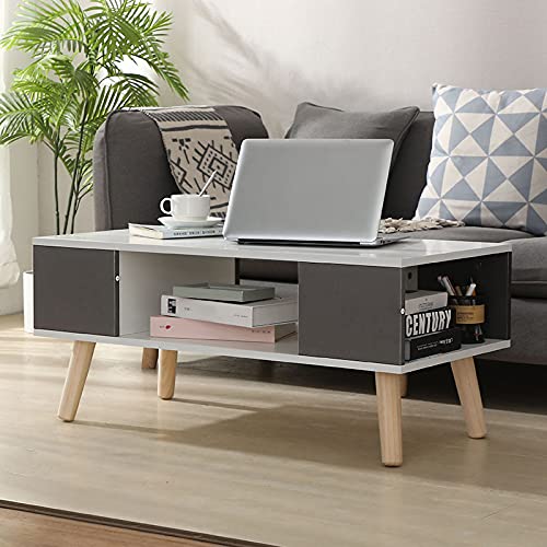Willonin-Table-Basse-Table-Basse--Ouverture-Latrale-Table-Dappoint-Double-Rangement-avec-4-Pieds-Anti-Rayures-90-45-39cm-0