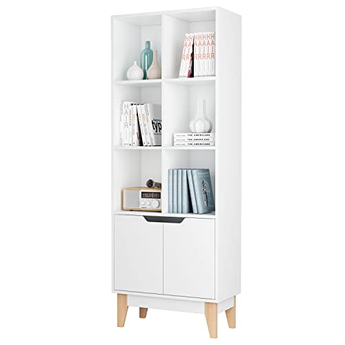 Bibliothque-Cube-avec-2-Portes-Armoire-tagre-Salon-Rangement-162x60x30cm-0