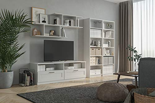 Iconic-Home-MIK-Bibliothque-avec-6-tagres-rglables-Panneau-de-particules-Blanc-60-x-30xh1905-cm-0-2