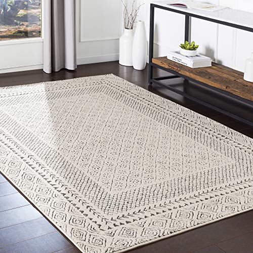 Surya-Fs-Tapis-Gomtrique-160X220cm-Gris-Moyen-Beige-Anthracite-0