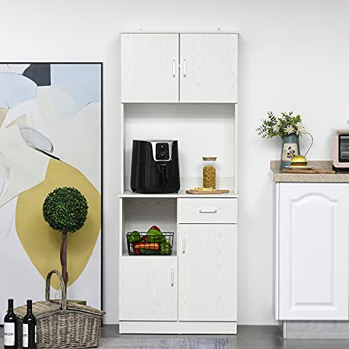 HOMCOM-Armoire-de-cuisine-multi-rangements-4-portes-1-tiroirs-tagre-grand-plateau-71-x-41-x-178-cm-MDF-blanc-0-0