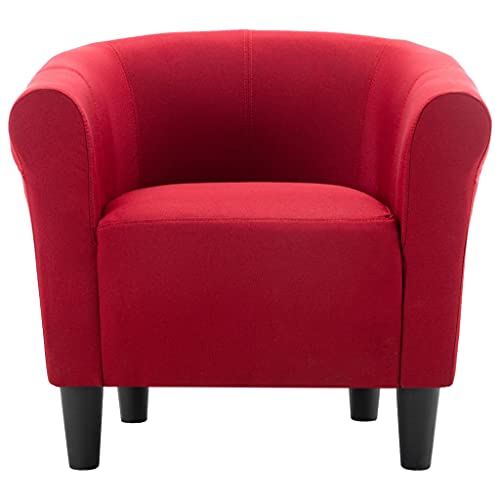 vidaXL-Fauteuil-Chaise-Chesterfield-Meuble-de-Salon-Salle-de-Sjour-Chambre--Coucher-Bureau-Maison-Intrieur-Rouge-Bordeaux-70x56x66-cm-Tissu-0-2