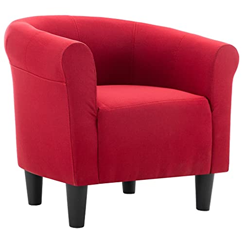 vidaXL-Fauteuil-Chaise-Chesterfield-Meuble-de-Salon-Salle-de-Sjour-Chambre--Coucher-Bureau-Maison-Intrieur-Rouge-Bordeaux-70x56x66-cm-Tissu-0