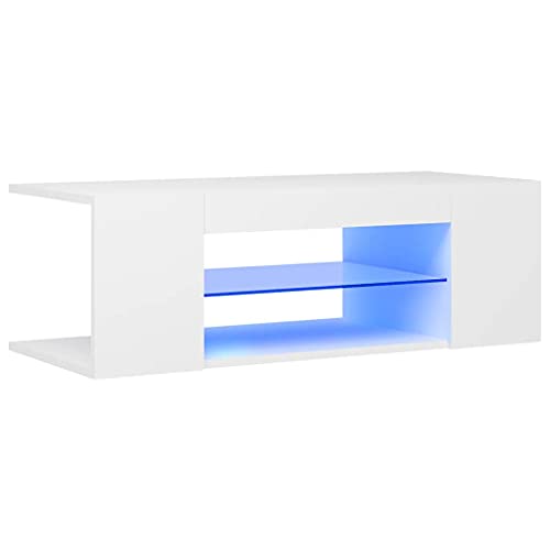 vidaXL-Meuble-TV-avec-Lumires-LED-Armoire-Basse-Divertissement-Multicolore-0