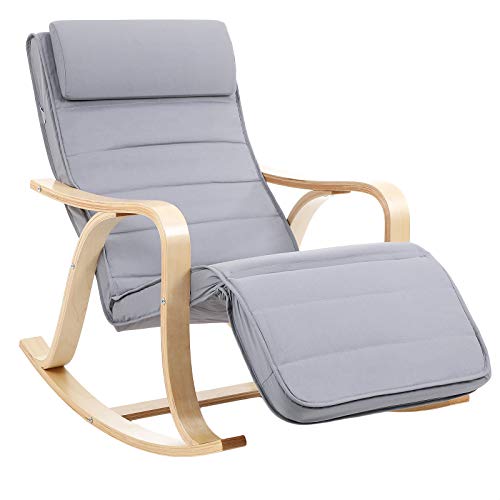 SONGMICS-Rocking-Chair-Fauteuil--Bascule-avec-Repose-Pieds-rglable--5-Niveaux-0