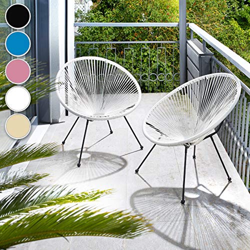 TecTake-800729-2-Fauteuils-Acapulco-de-Jardin-de-Salon-Design-rtro-pour-Un-Usage-en-intrieur-et-extrieur-Plusieurs-Couleurs-0-0