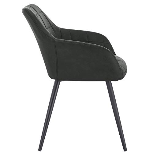 WOLTU-Lot-de-2-Chaises-de-Salle--Manger-avec-accoudoirs-Chaise-de-Salon-Structure-en-mtal-et-Assise-en-VeloursLinBH93-2-0-2