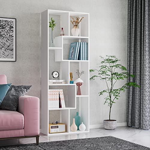 160cm-tagre-de-Livres-Bibliothque-Verticale-avec-8-Compartiments-Salon-Rangement-pour-Bureau-0-0