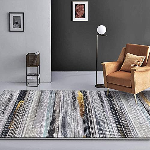 Calore-Tapis-Salon-Gris-Tapis-Chambre-Tapis-Poils-Ras-Style-Moderne-Tapis-Grand-Tapis-de-Salon-Tapis--Rayures-Abstraites-0-0