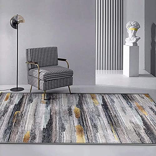 Calore-Tapis-Salon-Gris-Tapis-Chambre-Tapis-Poils-Ras-Style-Moderne-Tapis-Grand-Tapis-de-Salon-Tapis--Rayures-Abstraites-0-1