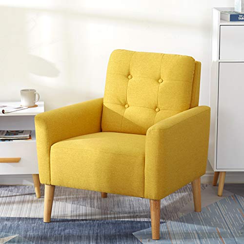 Meerveil-Fauteuil-Canap-1-Place-en-Polyester-avec-Pieds-en-Bois-Massif-Style-Scandinave-pour-Chambre-Salon-Balcon-Bureau-0-0