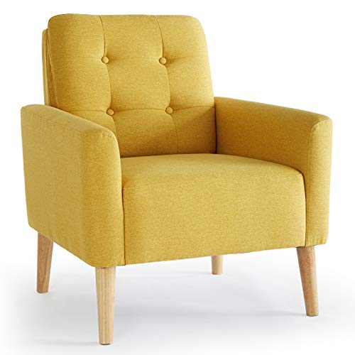Meerveil-Fauteuil-Canap-1-Place-en-Polyester-avec-Pieds-en-Bois-Massif-Style-Scandinave-pour-Chambre-Salon-Balcon-Bureau-0
