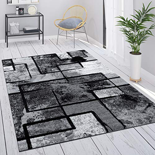 Paco-Home-Tapis-Gris-Tapis-Salon-Tapis-Vintage-Salon-Poils-Ras-Gomtrique-Motif-Abstrait-0