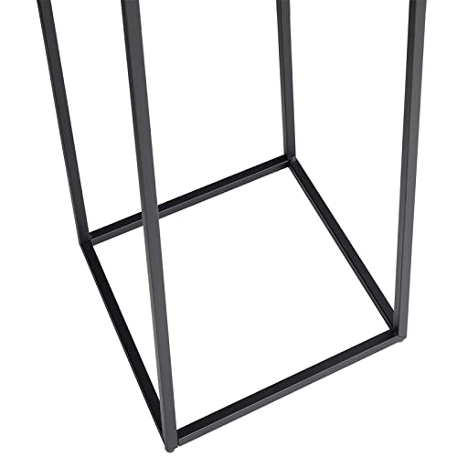 IDIMEX-Table-dappoint-Flora-sellette-Bout-de-canap-Style-Industriel-Plateau-carr-de-30-x-30-cm-Structure-en-mtal-de-Coloris-Noir-0-1