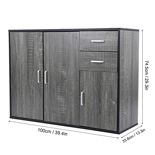 Buffet-De-Cuisine-Moderne-Meuble-de-Rangement-Buffet-avec-3-Portes-et-2-Tiroirs-Buffet-Armoire-dAppoint-pour-Entre-Salle--Manger-Salon-Gris-Argent-100-x-75-x-34-cm-0-1
