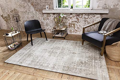 LIFA-LIVING-Tapis-Salon-en-Laine-Tapis-de-Design-Vintage-Tapis-Fait-Main-Salon-Chambre-Salle-a-Manger-Entree-Couleur-Crme-133-x-200-cm-0-0