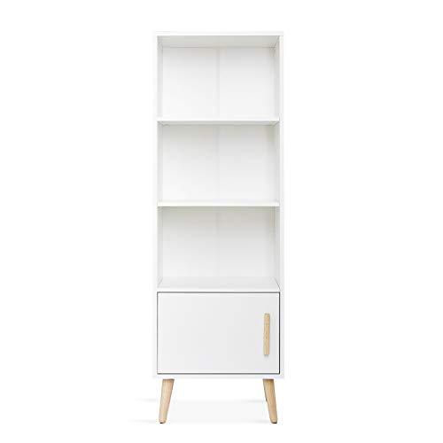 Meerveil-Buffet-Bibliothque-Meuble-de-Rangement-pour-Salon-Chambre-Blanc-0-0