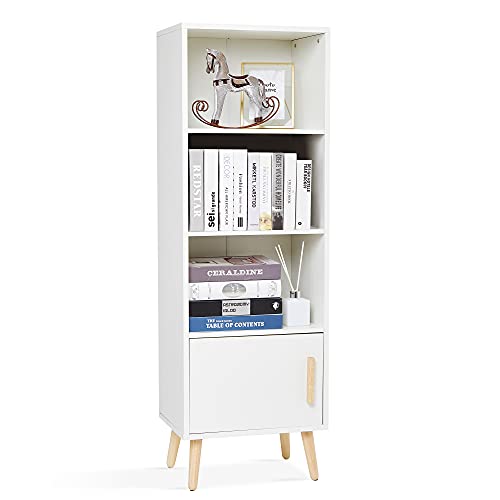 Meerveil-Buffet-Bibliothque-Meuble-de-Rangement-pour-Salon-Chambre-Blanc-0