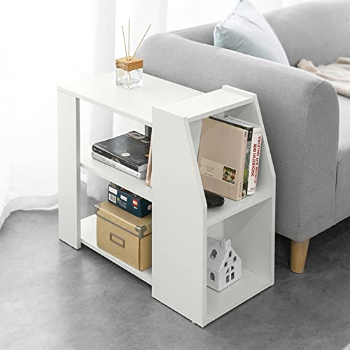 SoBuy-Bout-de-Canap-Table-Caf-Table-dAppoint-Meuble-de-Rangement-Multifonctionnel-avec-3-Etagres-et-2-Compartiments-Ouverts-65x30x60-cm-FBT104-W-0-0